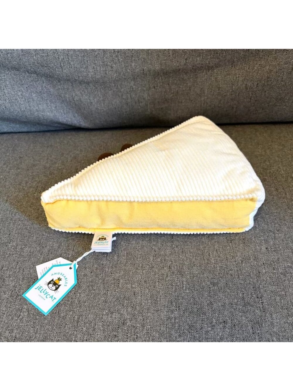 Jellycat Amuseable Brie Cheese Plush NWT RETIRED - Picture 2 of 4